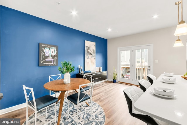 office area featuring hardwood / wood-style flooring