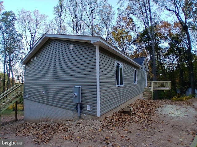 view of side of property