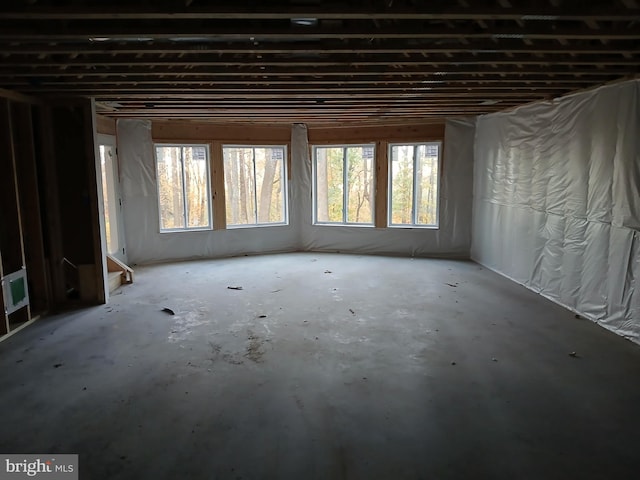 misc room featuring concrete floors