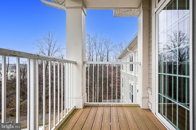 view of balcony