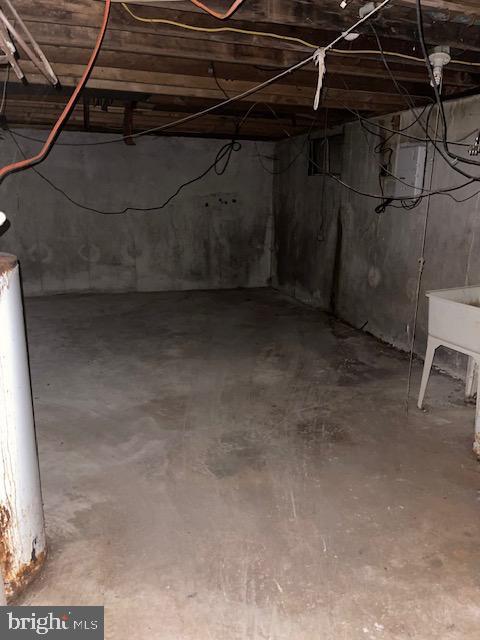 view of basement