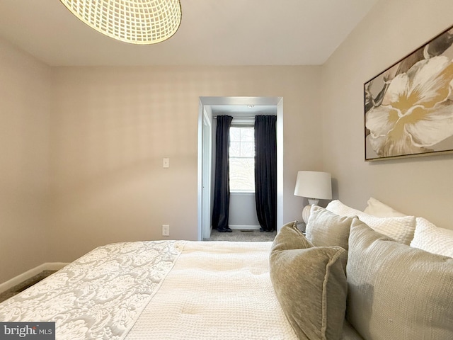 bedroom featuring carpet floors