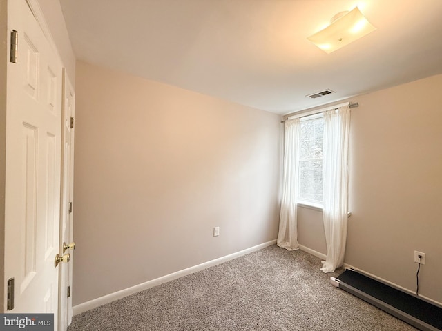 view of carpeted empty room