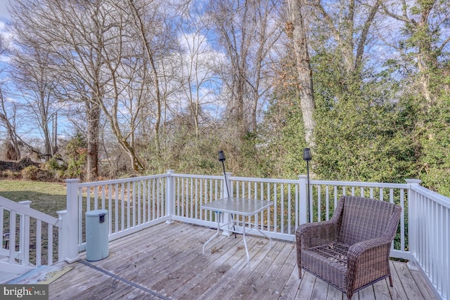 view of wooden terrace