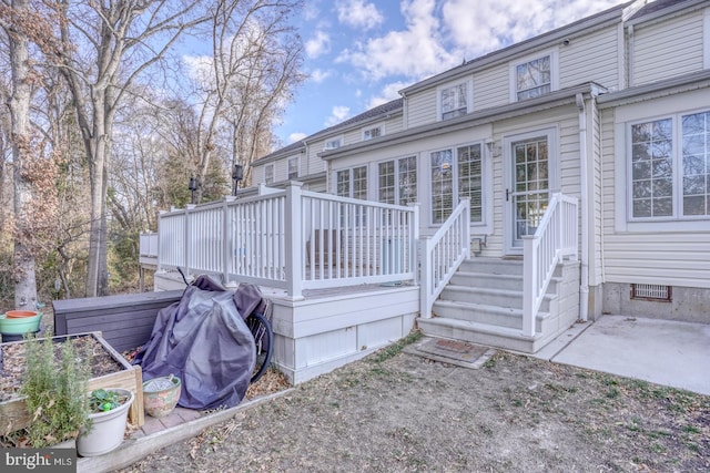 view of back of property