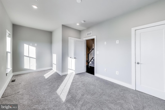 interior space with carpet floors