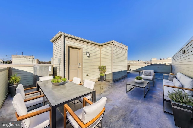 view of patio / terrace featuring outdoor lounge area