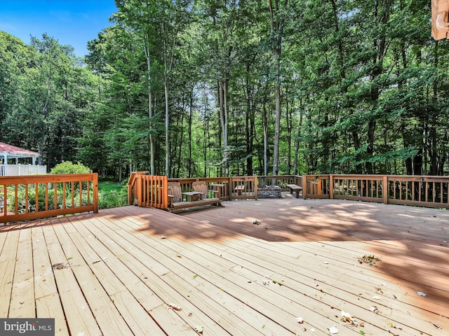 view of wooden terrace