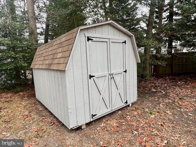 view of outbuilding