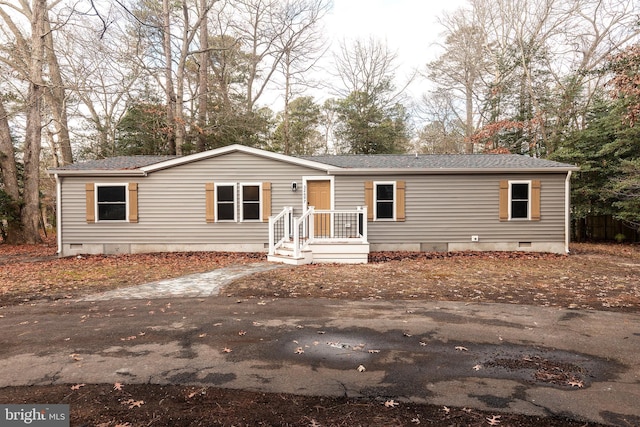 view of manufactured / mobile home