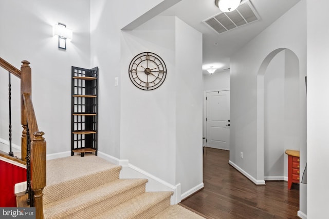 interior space featuring wood-type flooring