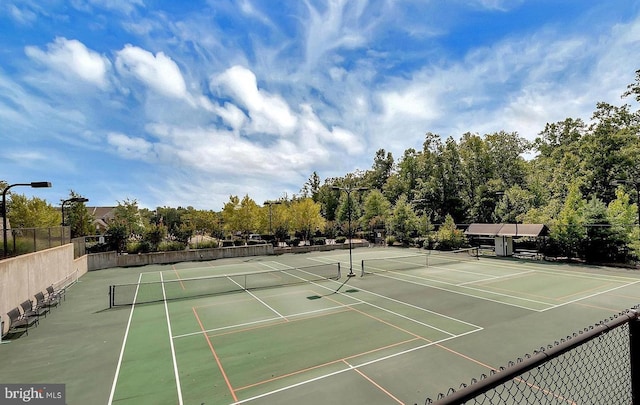 view of tennis court