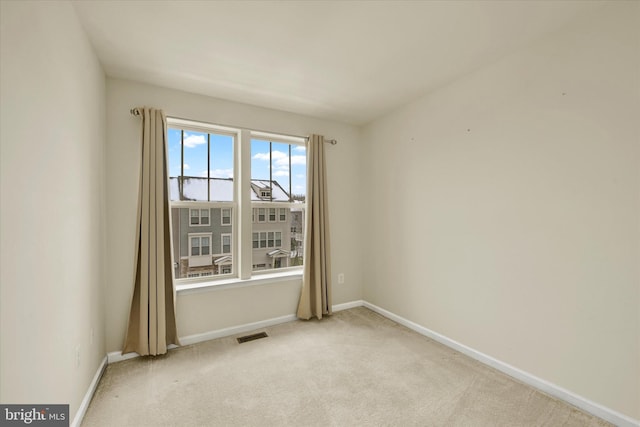 view of carpeted empty room