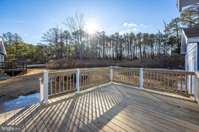 view of wooden terrace