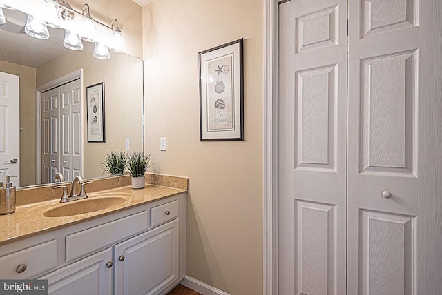 bathroom featuring vanity