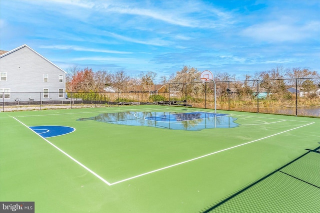 view of basketball court