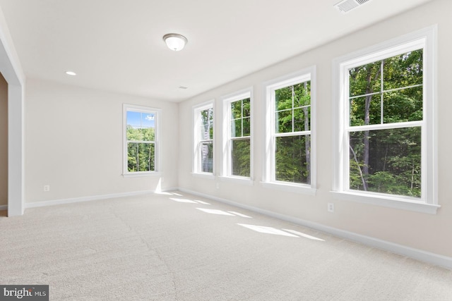 view of carpeted empty room