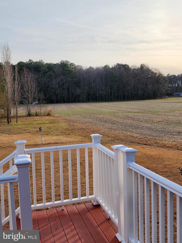 view of deck at dusk