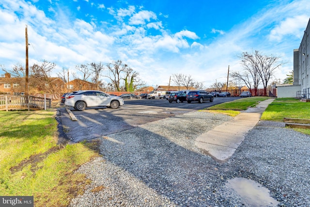 view of vehicle parking