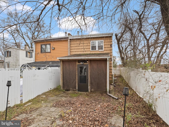 view of rear view of property