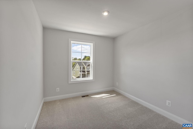 view of carpeted empty room