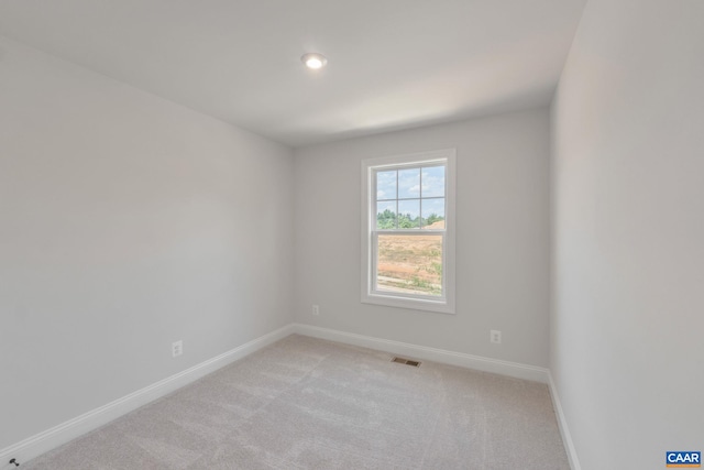 empty room with light carpet