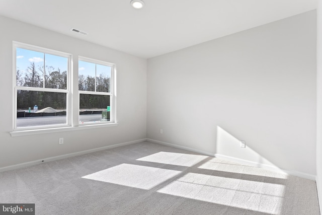 view of carpeted empty room