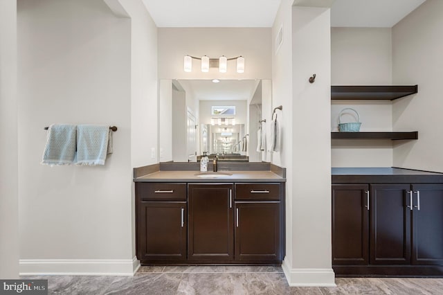 bathroom featuring vanity