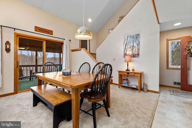 dining room featuring a wealth of natural light