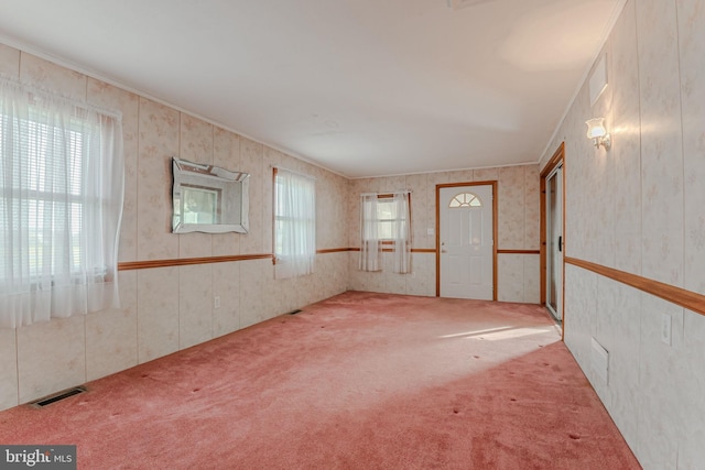 view of carpeted empty room