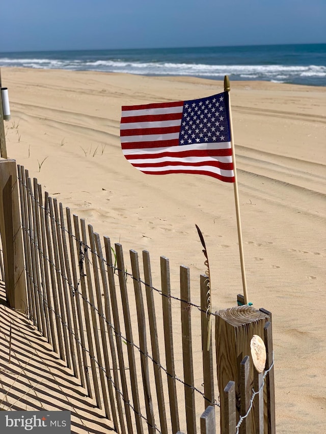 exterior details with a beach view