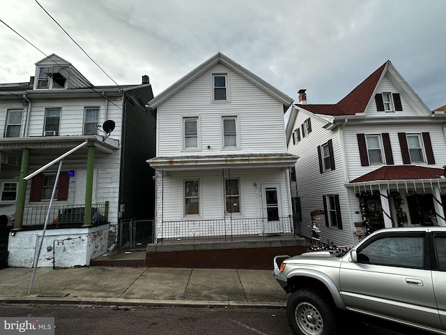 front facade with covered porch