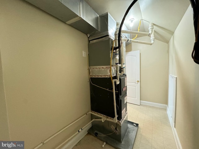 view of utility room