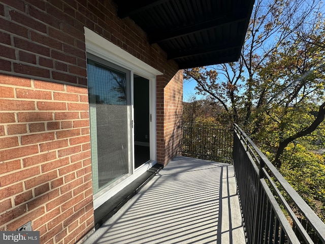 view of balcony