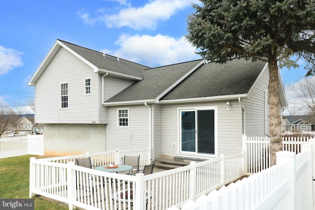 view of rear view of property