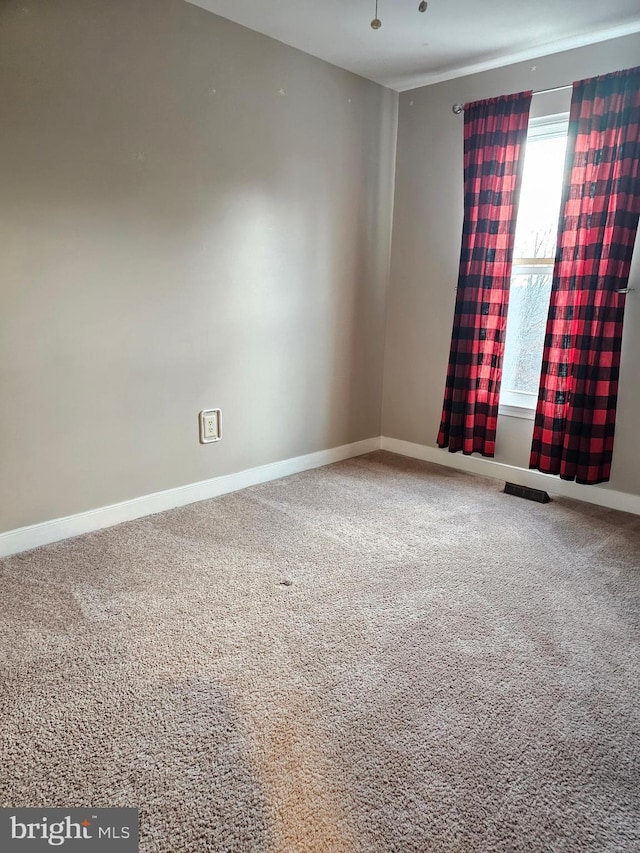 spare room featuring carpet