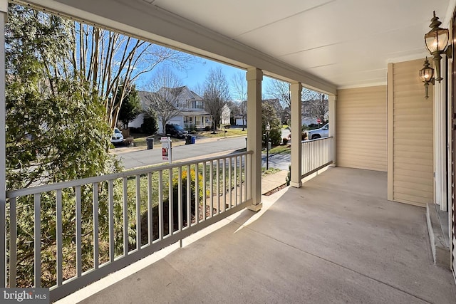 view of patio / terrace with a porch