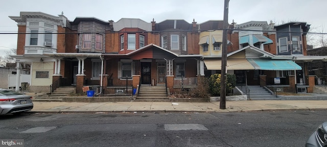 view of property with a residential view