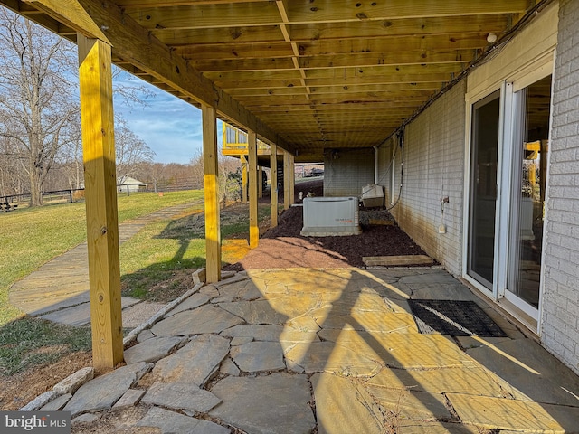 view of patio / terrace featuring a deck