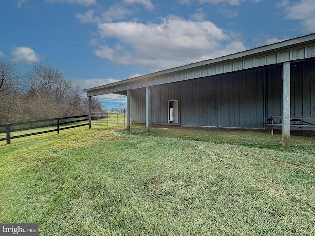 exterior space with an outdoor structure