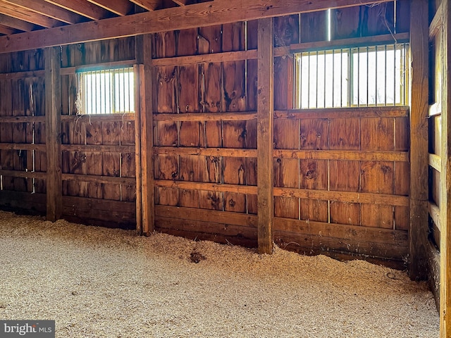 view of horse barn