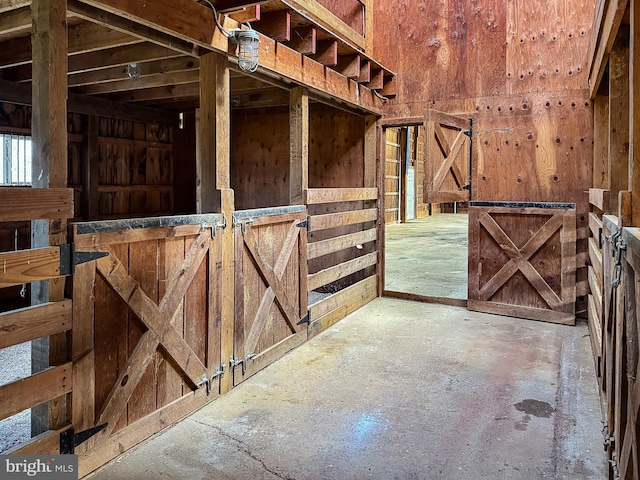 view of horse barn