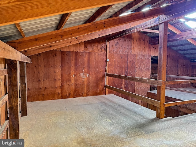 view of attic