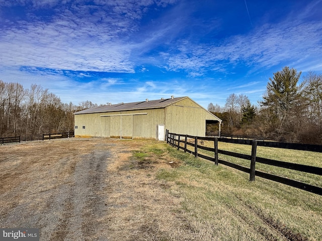 view of outdoor structure