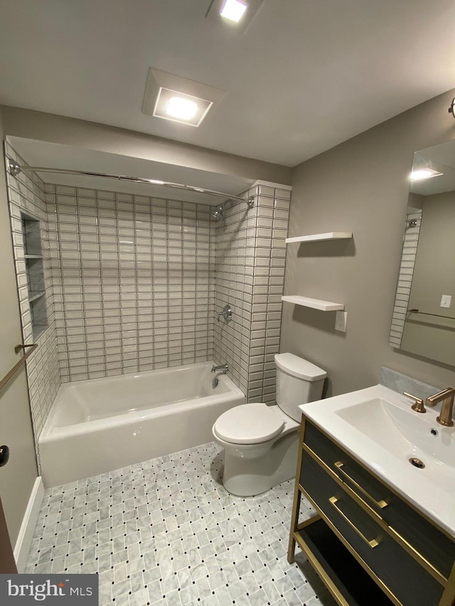 1750 S St NW Unit 1, Washington, DC 20009 - full bathroom featuring vanity and  shower combination