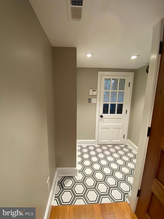 1750 S St NW Unit 1, Washington, DC 20009 - doorway featuring baseboards and recessed lighting