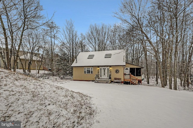 view of front of home