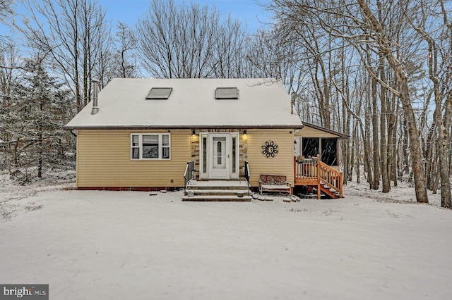 view of cape cod house