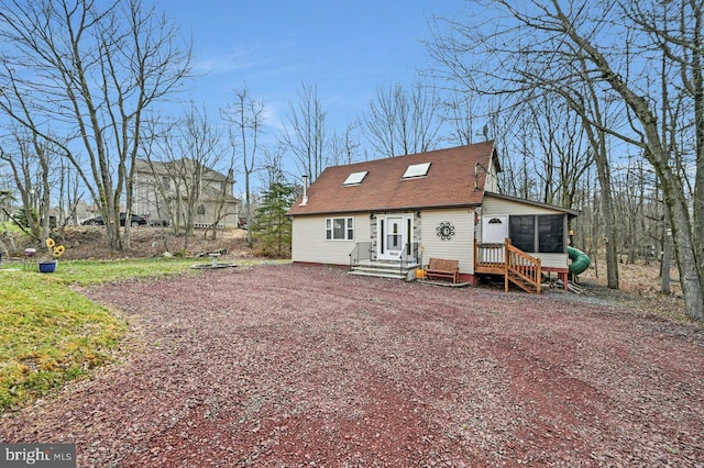 view of front of home