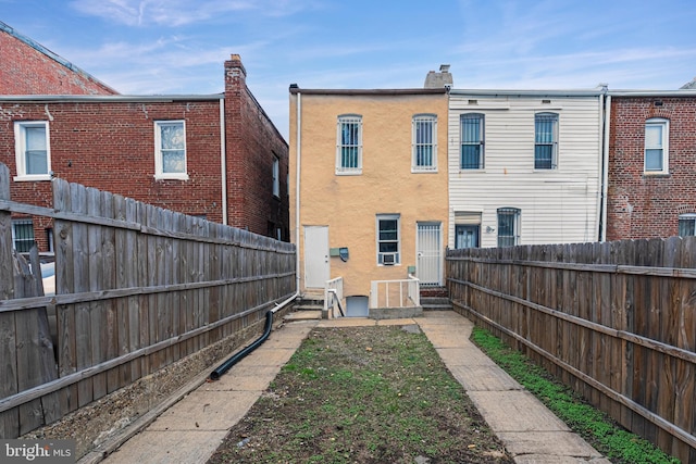 view of back of property